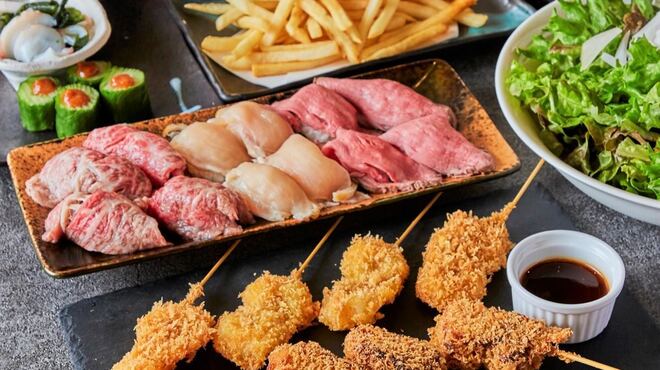 串揚げと肉炙り寿司 KUSHIEMON 刈谷店