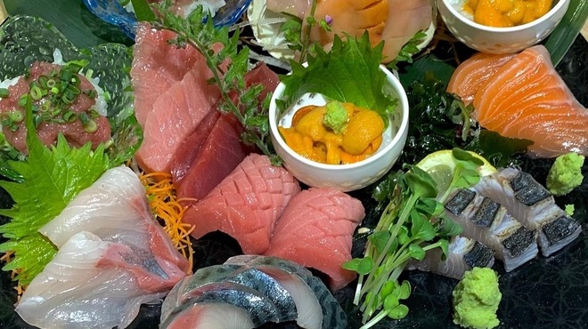 寿司と日本酒よってき